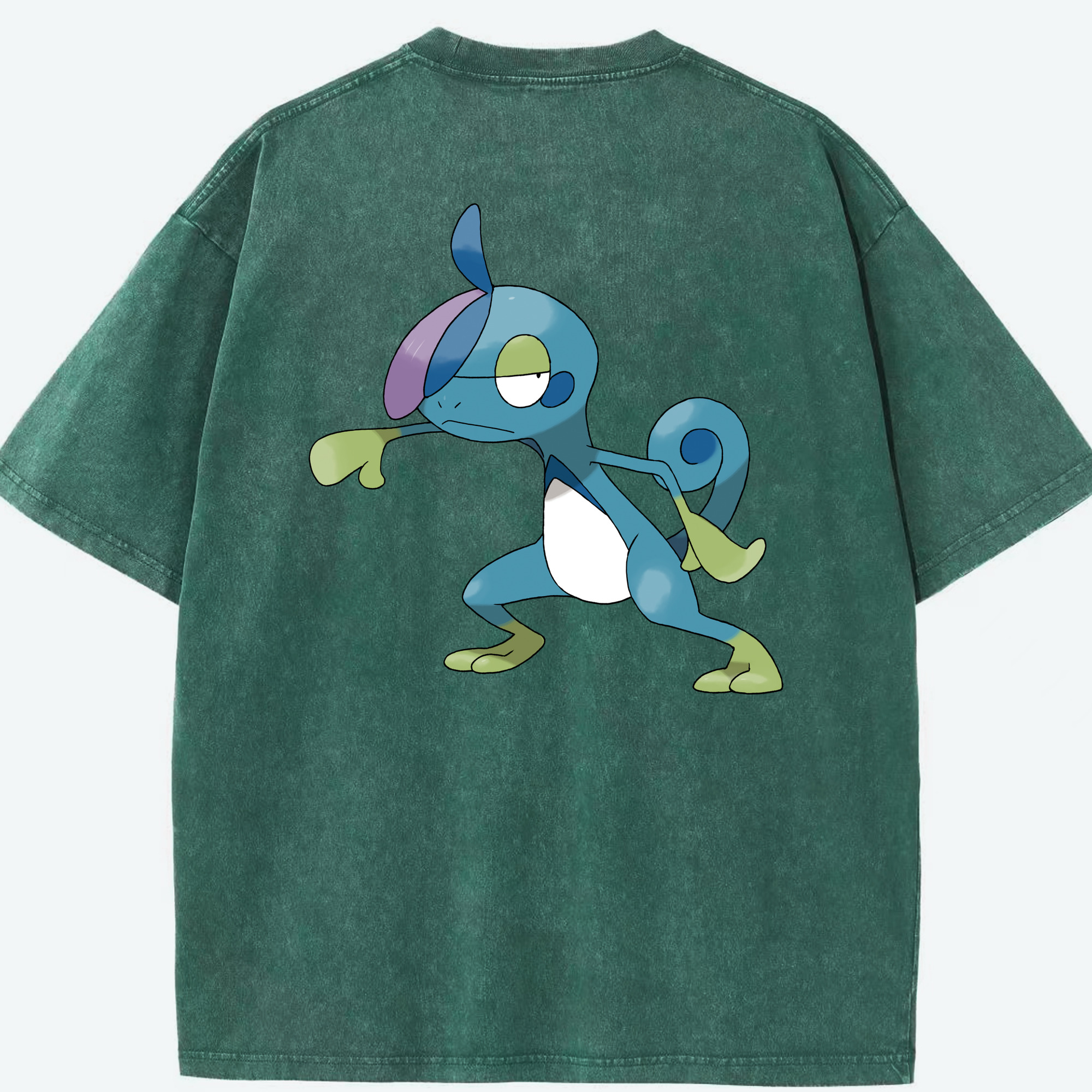 （画像用） ポケットモンスター Pokémon 綿100% ヴィンテージ風 半袖Tシャツ（背面プリント）